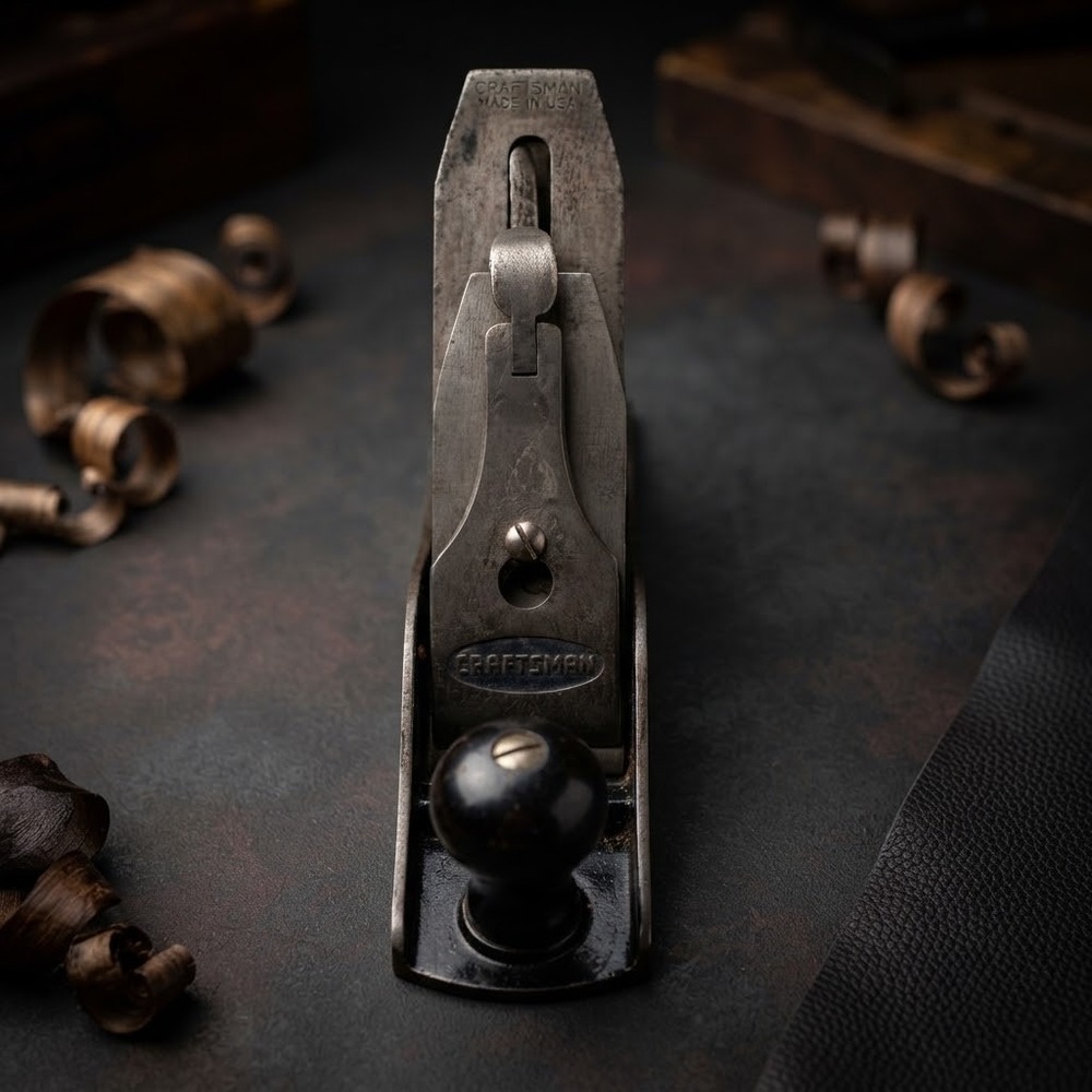 Vintage Craftsman No. 4C Bench Hand Plane Woodworking Smoothing Tool Made In USA